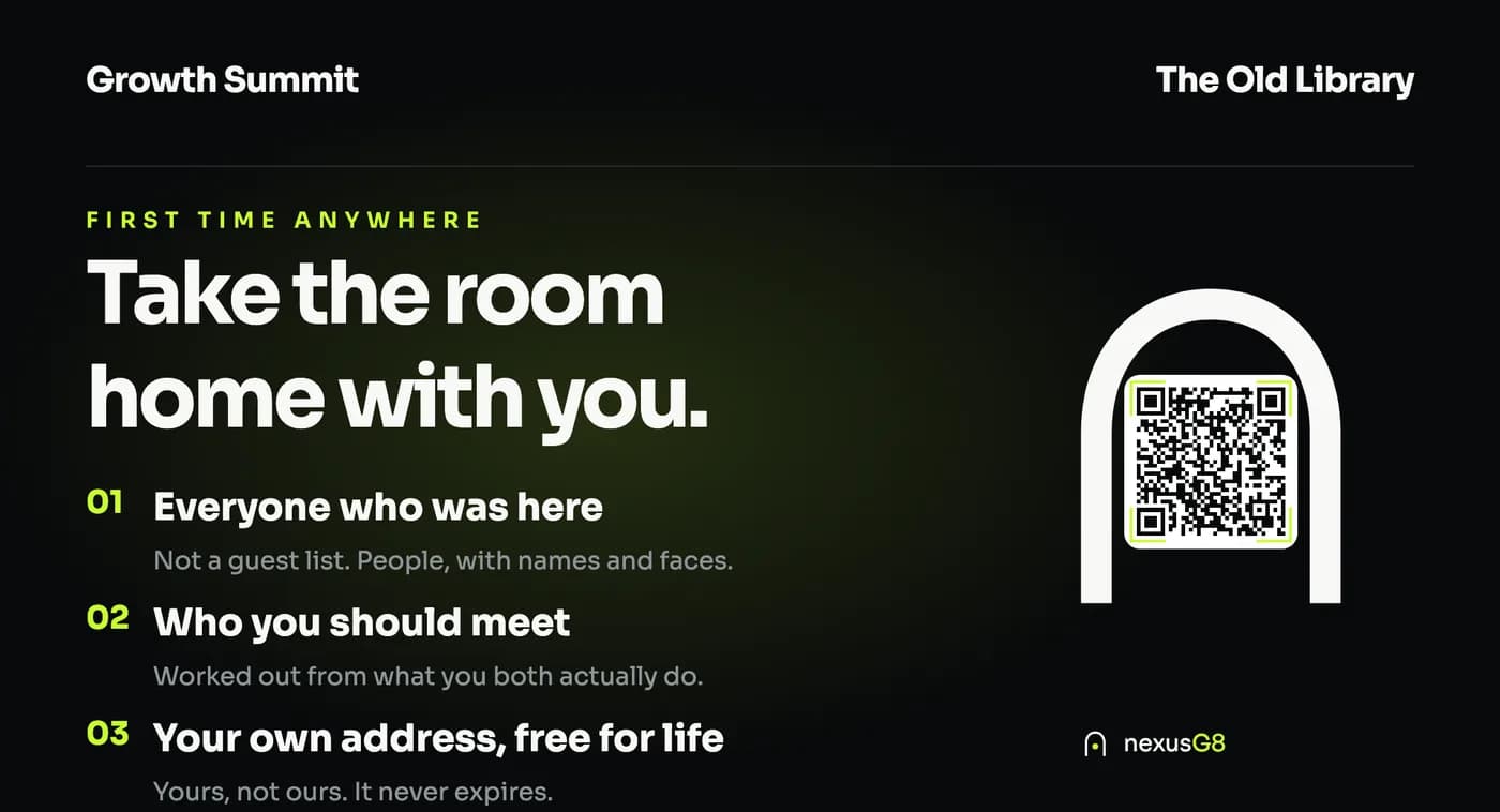 Event screen three: Take the room home with you