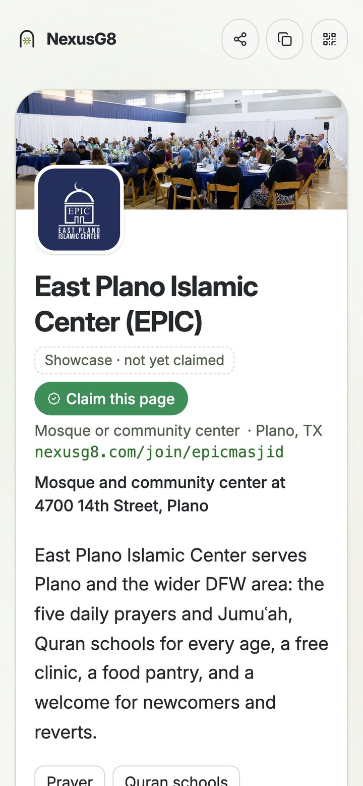 EPIC’s Community Gate: Follow, Ask to join and live prayer times